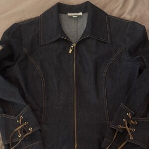 Women's Dark Blue Jean Jacket